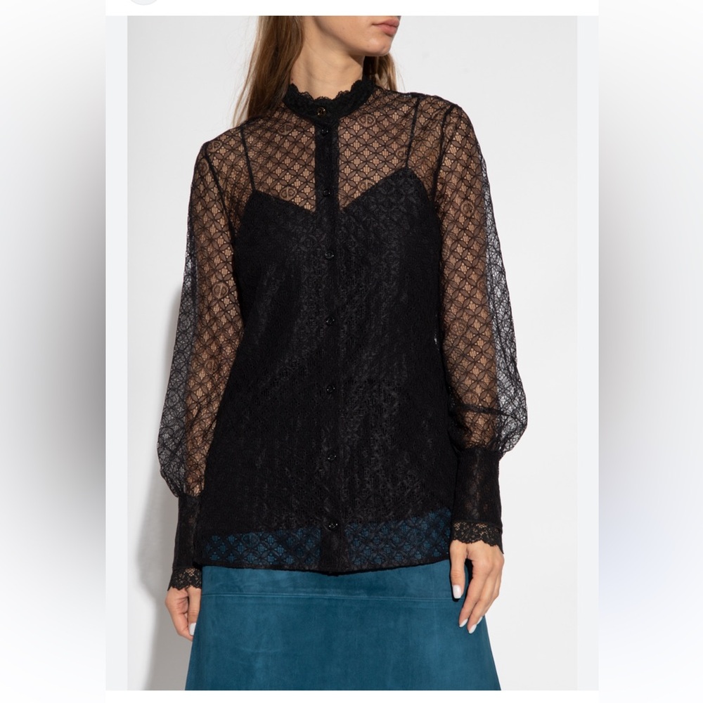Gucci Geometric Lace Print Top Size 42